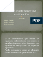 Que Es Exactamente Una Certificación