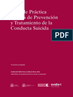 Guia de Practica Clinica de Prevencion y Tratamiento Conducta Suicida - Psicologosemergenciasbaleares 191 PDF