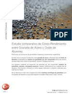 Abrasivos Granalla Acero Oxido Aluminio Comparativos Costo Cymmateriales Sandblasting Arenado