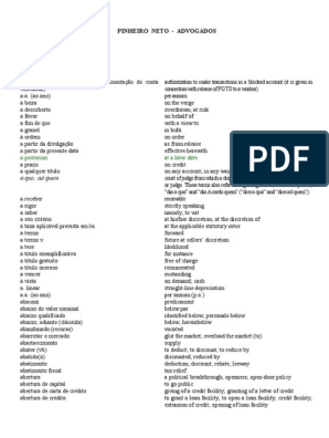 Dicionario de Ingles Pinheiro Neto, PDF, Títulos (finanças)