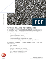 ABRASIVOS Granalla Acero Inoxidable Angular Grital Cym Blastcleaning