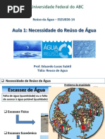 Reuso Aula 1 - Necessidade Do Reúso de Água