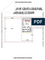 Layout Plan of Ghanta Ghar Park, Aminabad, Lucknow: Produced by An Autodesk Educational Product