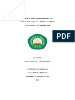 Laporan Hasil Analisis Observasi