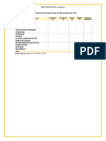 Matriz de Ponderación de Herramientas TIC