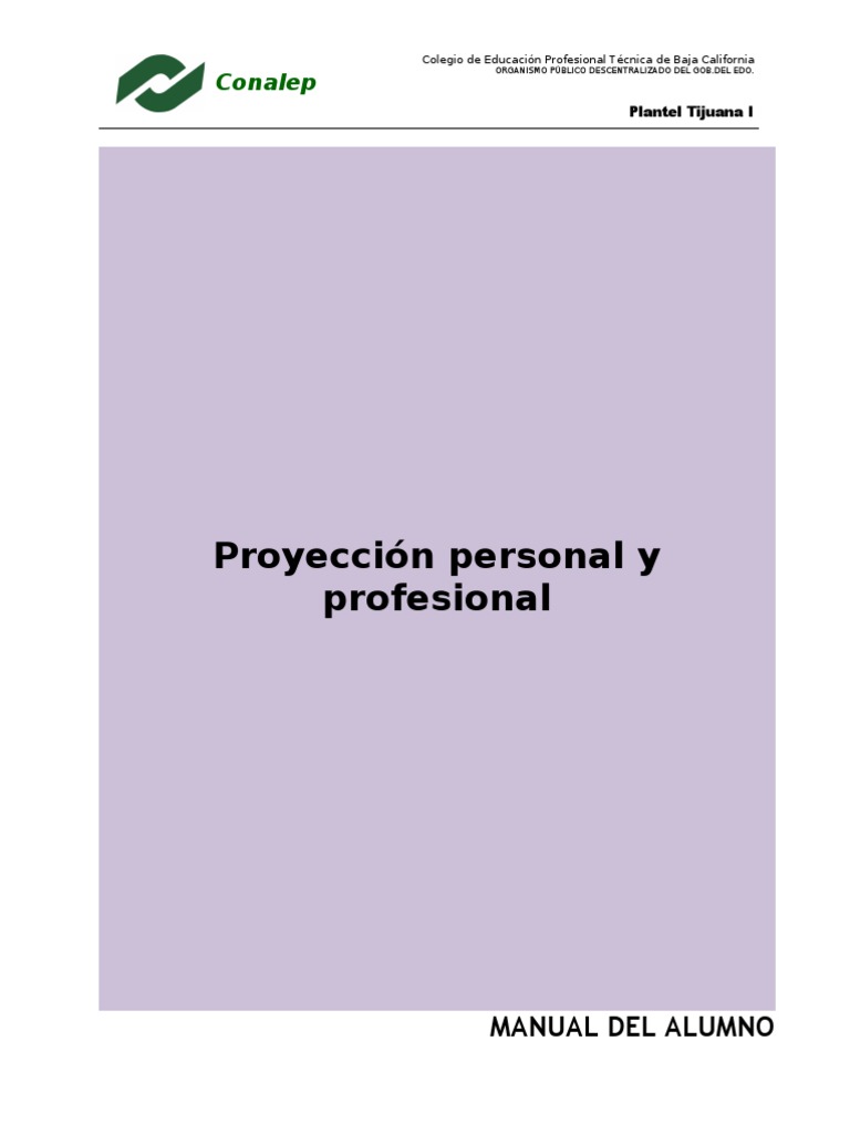Manual De Proyeccion Personal Y Profesional Motivación Autosuperación