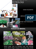 Mineralogi Dan Petrologi