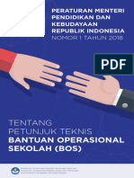 Permendikbud No.1 Tahun 2018 - Petunjuk Teknis Bantuan Operasional Sekolah (BOS)