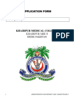 Khairpur Medical College: Application Form