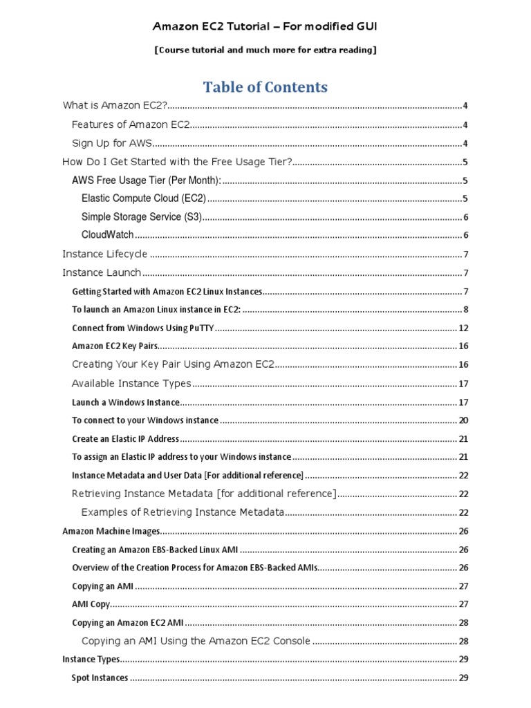 Amazon EC2 and S3 Tutorial - With Latest GUI | PDF | Amazon Web ...
