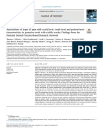 Associations of Types of Pain With Crack Level Tooth Level and 2018 Journa