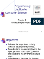 Python Programming: An Introduction To Computer Science: Writing Simple Programs