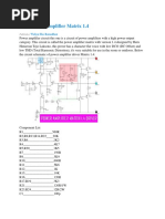 High Power Amplifier Matrix 1.4 - Electronic Circuit