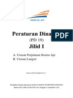 Peraturan Dinas No. 19 Jilid 1 Urusan Perjalanan Kereta API Dan Urusan Langsir