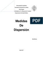 Medidas de Dispersión