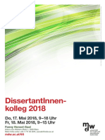 DissertantInnen-Kolleg 2018