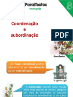 Coordenação e subordinação nas frases complexas