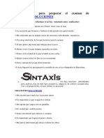 Oraciones para Preparar El Examen de Sintaxis Subordinadas1