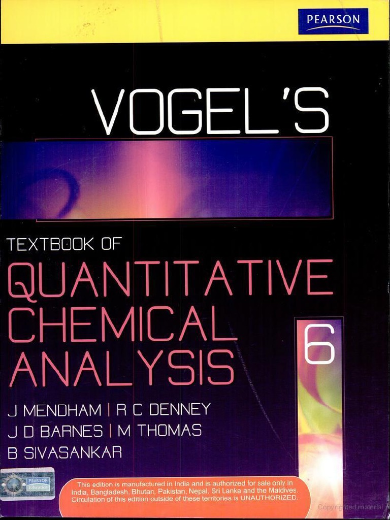 Vogel's Analytical PDF | PDF