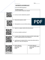 QR Percents Scavenger Hunt Directions: Use The QR Codes To Answer The Following Questions!