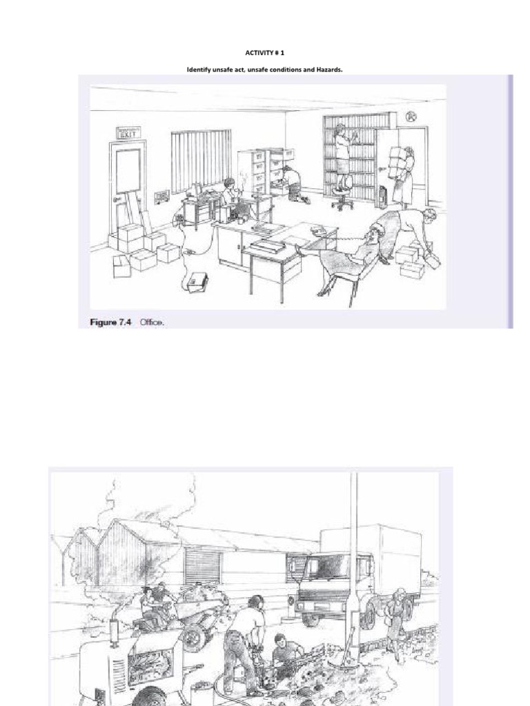 Activity # 1 Identify Unsafe Act, Unsafe Conditions and Hazards | PDF ...