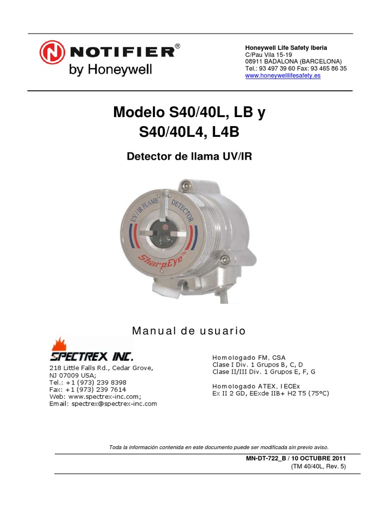 Manual Detector De Flama Pdf Radiación Electromagnética Vatio