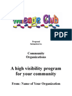 A High Visibility Program For Your Community