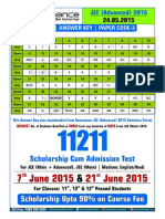 IIT JEE Advance Paper 2 2015 Hindi Answer Key