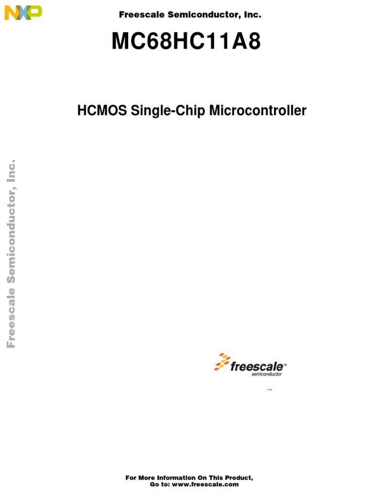 MC68HC11A8: HCMOS Single-Chip Microcontroller | PDF | Analog To Digital ...