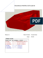 Calculul Volumului Pentru Cota 0