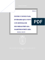 TM 079 1997 Instrucciones para Entidades Que Cuentan Con Sistemas de Seguridad Privada Martimo Portuaria