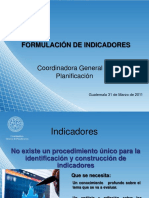 Planificacion Indicadores Rectoria PDF