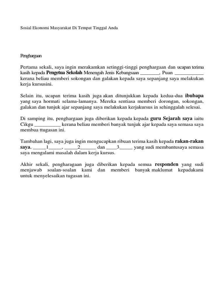 Sosial Ekonomi Masyarakat Di Tempat Tinggal Anda By Kelvin