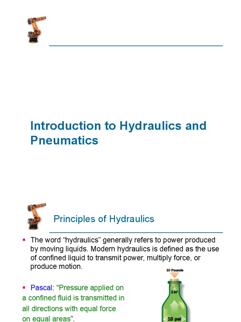 Hydraulics intelligence overview
