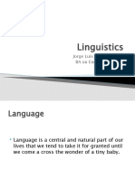 Linguistics: Jorge Luis Taveras Ureña BA On English Teaching Iesch