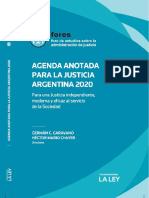 Agenda Anotada Para La Justicia Argentina 2020