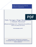 Arregui, Diego Maximiliano. Responsabilidad Civil - Espectáculos Públicos -Ong Sin Fines de Lucgr