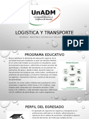 Logistica Y Transporte 1 Transporte Ingenieria