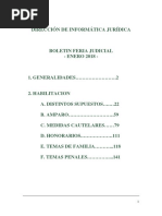 Boletin Feria Judicial (2018)