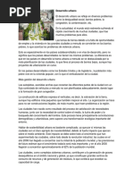Desarrollo Urbano