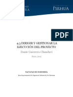 4.3 Dirigir y Gestionar La Ejecucion Del Proyecto