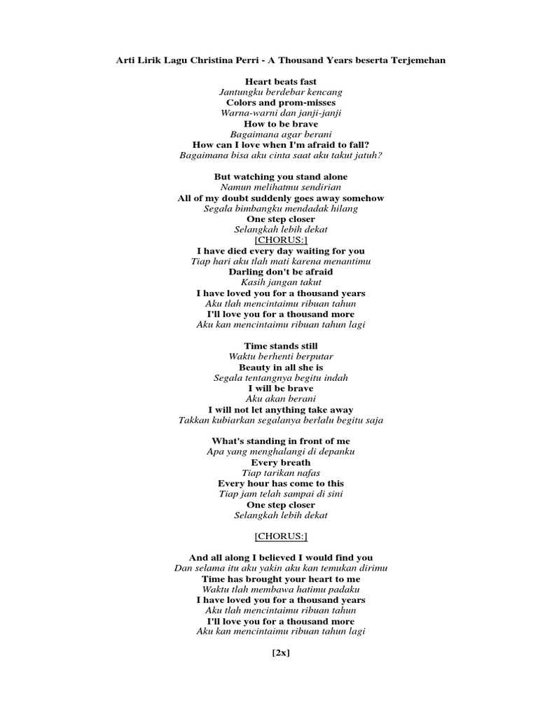 A Thousand Year Erttv