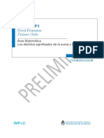 Los distintos significados de la suma y la resta en el área de Matemática