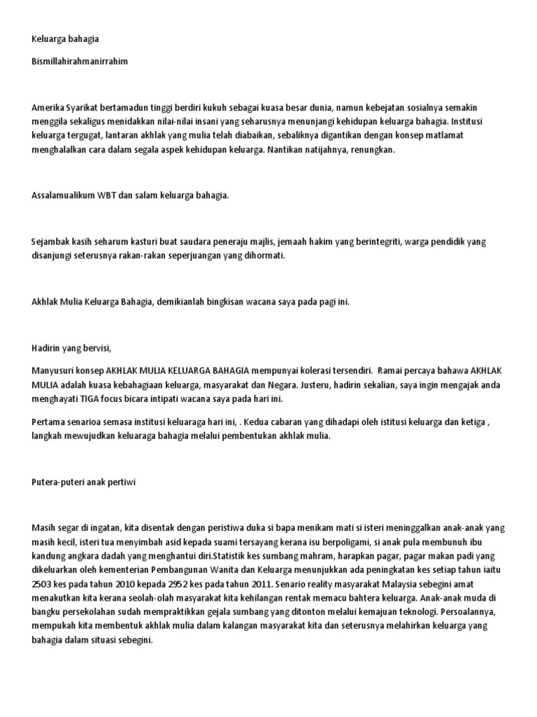 Contoh Pembukaan Pidato Kedisiplinan