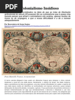O Colonialismo Insidioso - Boaventura de Sousa Santos