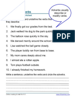 Grammar Worksheet Grade 2 Adverbs 1 PDF