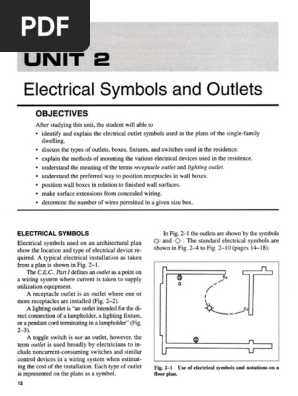 Bp Res U2 Elect Symbols Outlets Note Pdf Electrical Wiring Switch