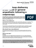 Having Loop Diathermy Under Local General Anaesthetic