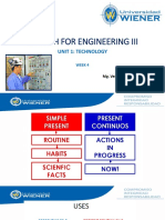 English For Engineering Iii: Unit 1: Technology