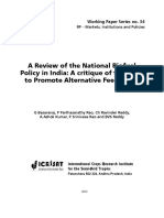 A Review of The National Biofuel Policy in India: A Critique of The Need To Promote Alternative Feedstocks